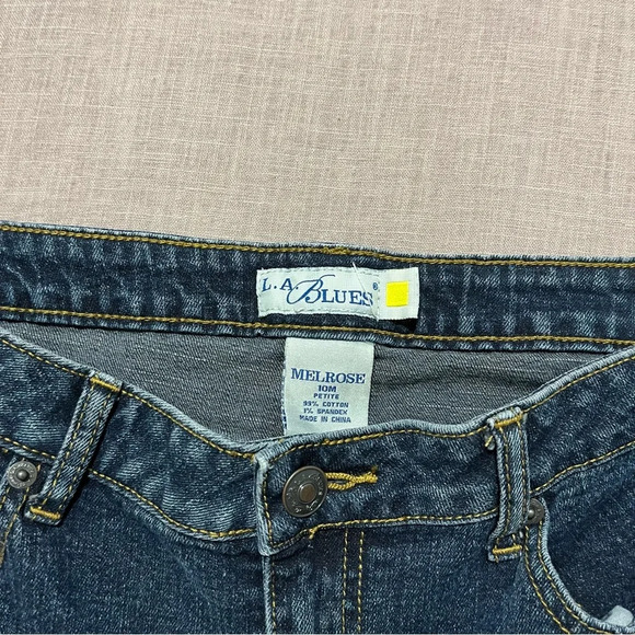 Vintage 90s LA Blues Women’s Size 10 Flare Jeans Medium Faded Wash Boot Cut Y2K - Picture 4 of 6